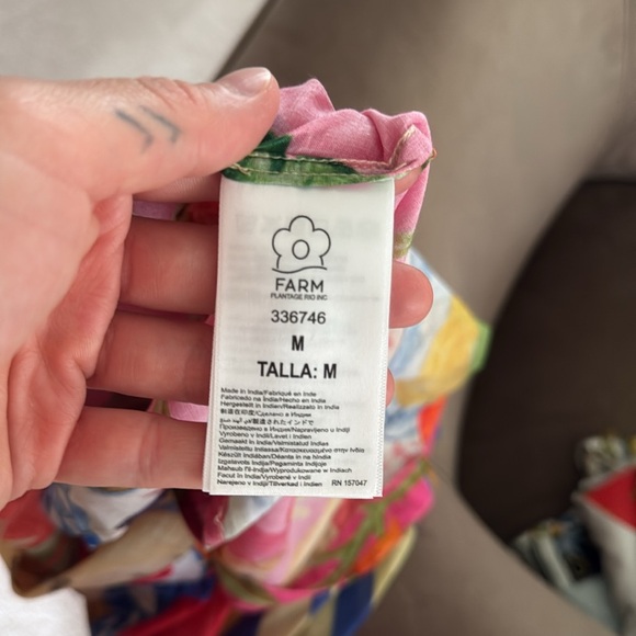 Farm Rio multicolor summer picnic shirt - Picture 11 of 14